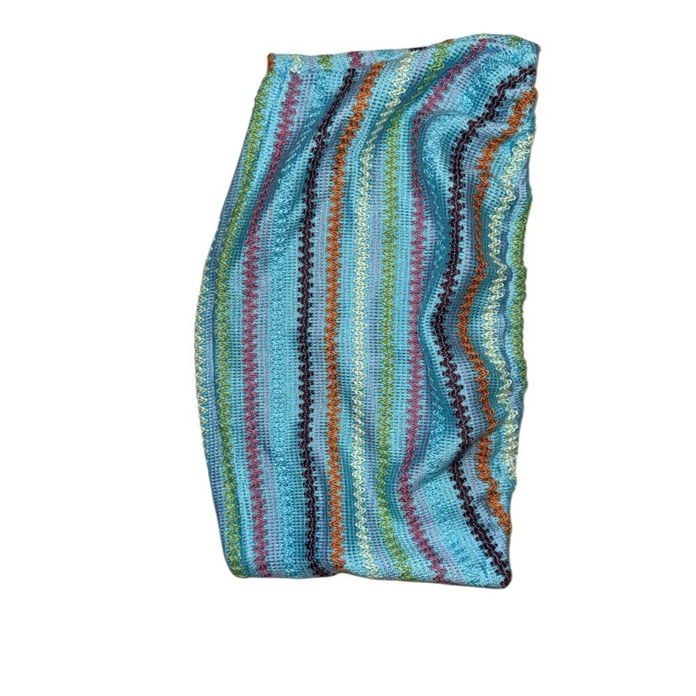 Colorful Striped Bandeau Bra Top